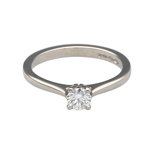 Platinum & Diamond Set Solitaire Ring