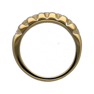 18ct Gold & Diamond Tension Set Band Ring