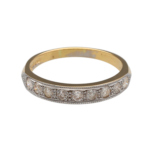 18ct Gold & Diamond Set Band Ring