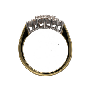 18ct Gold & Diamond Set Cluster Ring