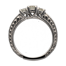 Load image into Gallery viewer, 14ct White Gold &amp; Diamond Set Trilogy Band Ring
