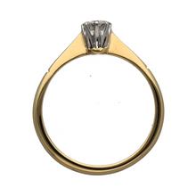 Load image into Gallery viewer, 18ct Gold &amp; Platinum Diamond Set Solitaire Ring
