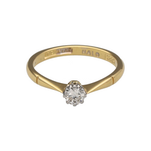 Load image into Gallery viewer, 18ct Gold &amp; Platinum Diamond Set Solitaire Ring
