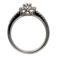 Load image into Gallery viewer, 18ct White Gold &amp; Diamond Set Pear Cut Double Row Halo Ring
