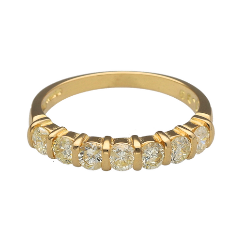 18ct Gold & Diamond Set Band Ring