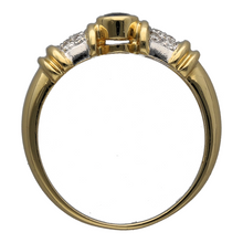 Load image into Gallery viewer, 18ct Gold Diamond &amp; Sapphire Set Ring
