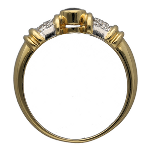 18ct Gold Diamond & Sapphire Set Ring