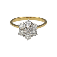 Load image into Gallery viewer, 18ct Gold &amp; Diamond Set Flower Cluster Ring
