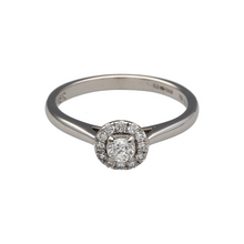 Load image into Gallery viewer, 18ct White Gold &amp; Diamond Set Halo Ring
