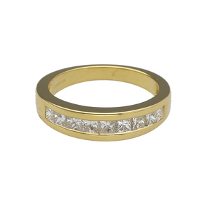 18ct Gold & Diamond Set Band Ring