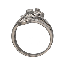 Load image into Gallery viewer, 9ct White Gold &amp; Diamond Set Art Deco Style Wrap Around Ring
