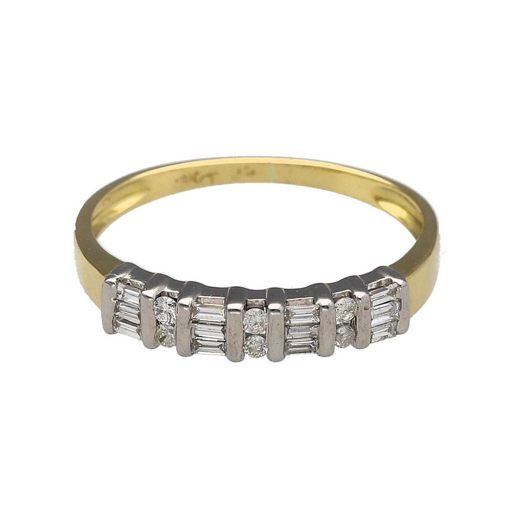 18ct Gold & Diamond Set Band Ring