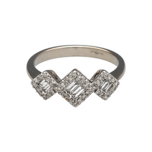 Load image into Gallery viewer, 18ct White Gold &amp; Diamond Set Trilogy Cluster Ring
