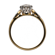 Load image into Gallery viewer, 18ct Gold &amp; Platinum Diamond Vintage Style Solitaire Ring
