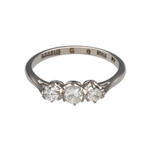 Load image into Gallery viewer, 18ct White Gold &amp; Diamond Set Trilogy Ring
