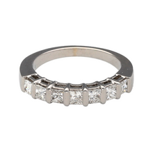 Load image into Gallery viewer, 18ct White Gold &amp; Diamond Set Band Ring
