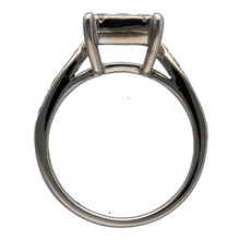 Load image into Gallery viewer, 18ct White Gold &amp; Diamond Princess Cut Illusion Set Solitaire Ring
