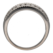 Load image into Gallery viewer, 18ct White Gold &amp; Diamond Set Wide Band Ring
