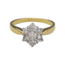 Load image into Gallery viewer, 18ct Gold &amp; Diamond Set Flower Cluster Ring
