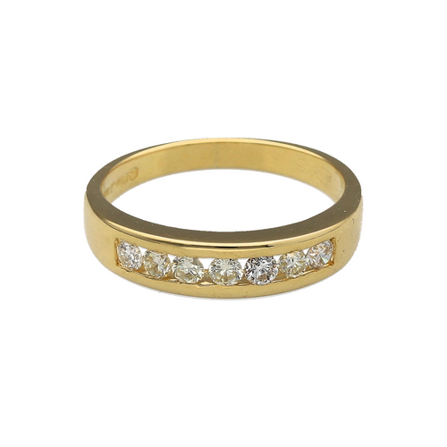 18ct Gold & Diamond Set Band Ring