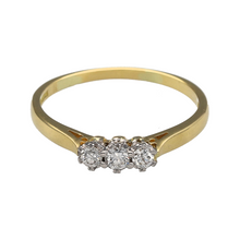 Load image into Gallery viewer, 18ct Gold &amp; Diamond Set Trilogy Ring
