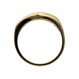 18ct Gold & Diamond Set Crossover Band Ring