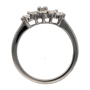 18ct White Gold & Diamond Set Cluster Ring