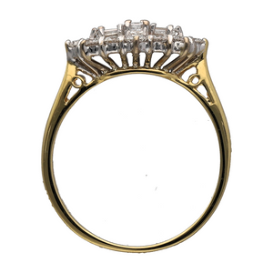 18ct Gold & Diamond Set Cluster Ring