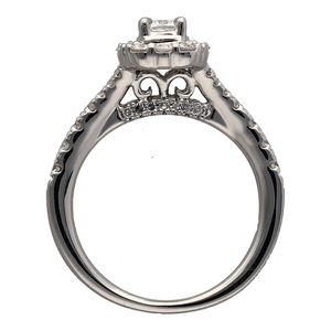 Platinum & Diamond Set Halo Ring