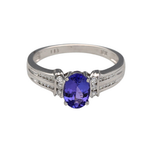 Load image into Gallery viewer, 18ct White Gold Diamond &amp; Tanzanite Set Ring
