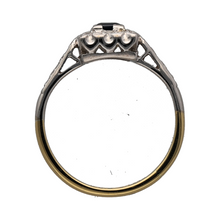 Load image into Gallery viewer, 18ct Gold Diamond &amp; Sapphire Set Vintage Style Ring
