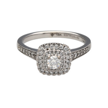 Load image into Gallery viewer, 18ct White Gold &amp; Diamond Set Halo Ring
