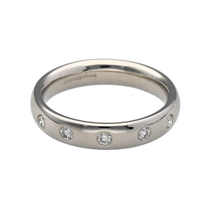 Platinum & Diamond Set Band Ring