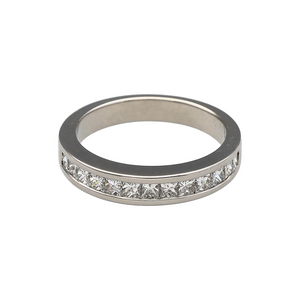 Platinum & Diamond Set Band Ring