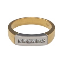 Load image into Gallery viewer, 18ct Gold &amp; Diamond Set Band Ring
