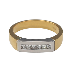 18ct Gold & Diamond Set Band Ring