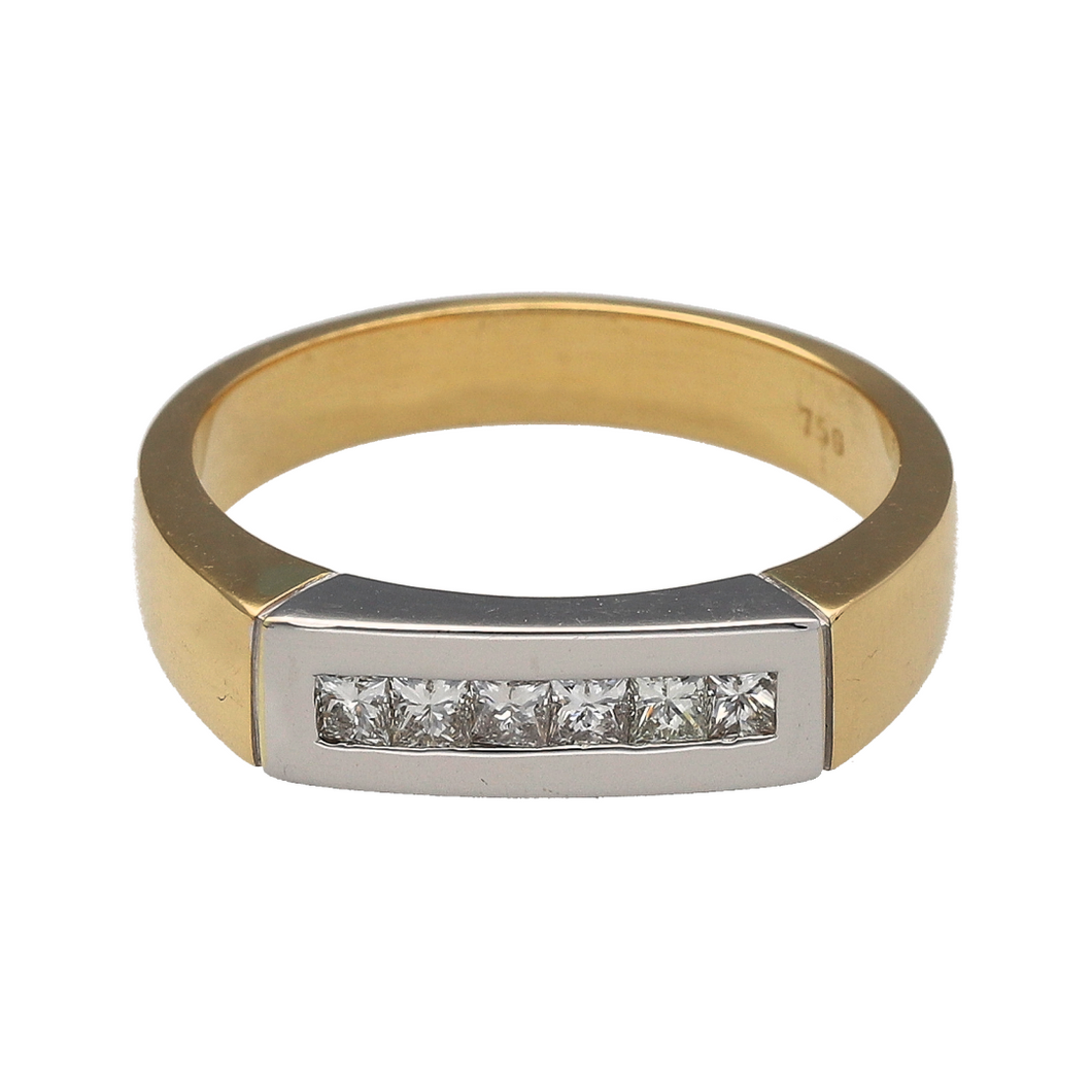 18ct Gold & Diamond Set Band Ring