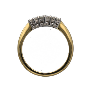 18ct Gold & Diamond Set Trilogy Ring