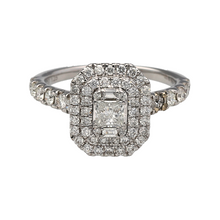 Load image into Gallery viewer, 18ct White Gold &amp; Diamond Set Halo Cluster Ring
