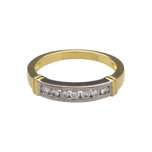 18ct Gold & Diamond Set Band Ring