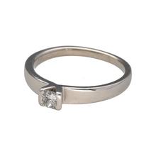 Load image into Gallery viewer, Preowned Platinum &amp; Diamond Set Solitaire Ring in size O with the weight 6.60 grams. The diamond is princess cut
