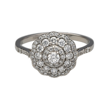 Load image into Gallery viewer, Platinum &amp; Diamond Set Cluster Ring
