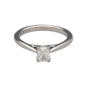 18ct White Gold & Diamond Set Solitaire Ring