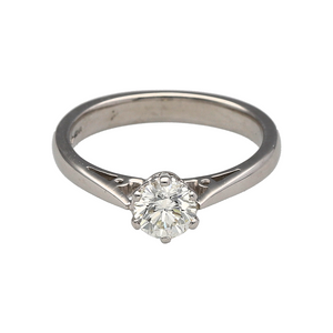 Platinum & Diamond Set Solitaire Ring