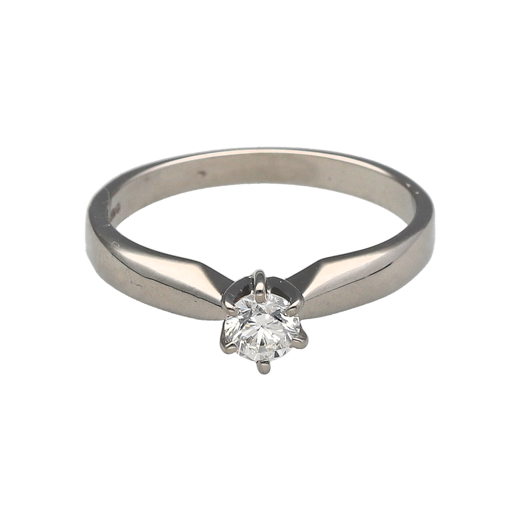 Platinum & Diamond Set Solitaire Ring