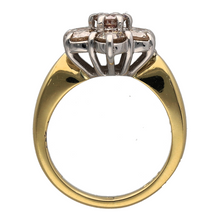 Load image into Gallery viewer, 18ct Gold &amp; Diamond Set Flower Cluster Ring
