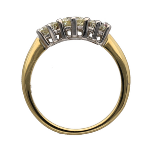 18ct Gold & Diamond Set Trilogy Ring