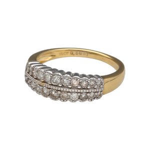 18ct Gold & Diamond Set Band Ring