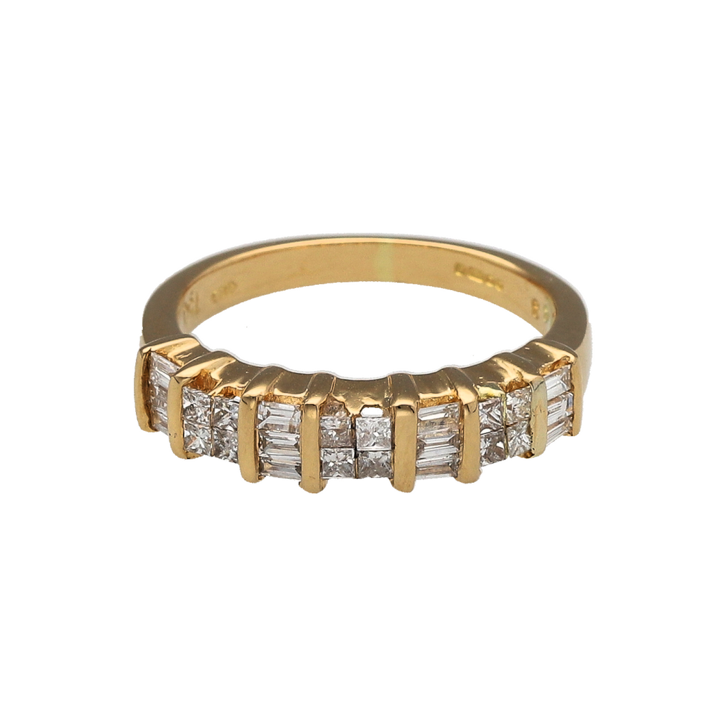 18ct Gold & Diamond Set Band Ring