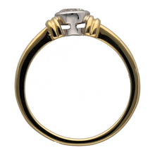 Load image into Gallery viewer, 18ct Gold &amp; Diamond Rubover Set Solitaire Ring
